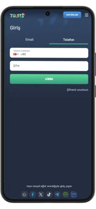 7Slot app download on Android